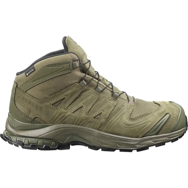 Olive Salomon Xa Forces Mid GTX EN Men\'s Tactical Boots | PH 37184P